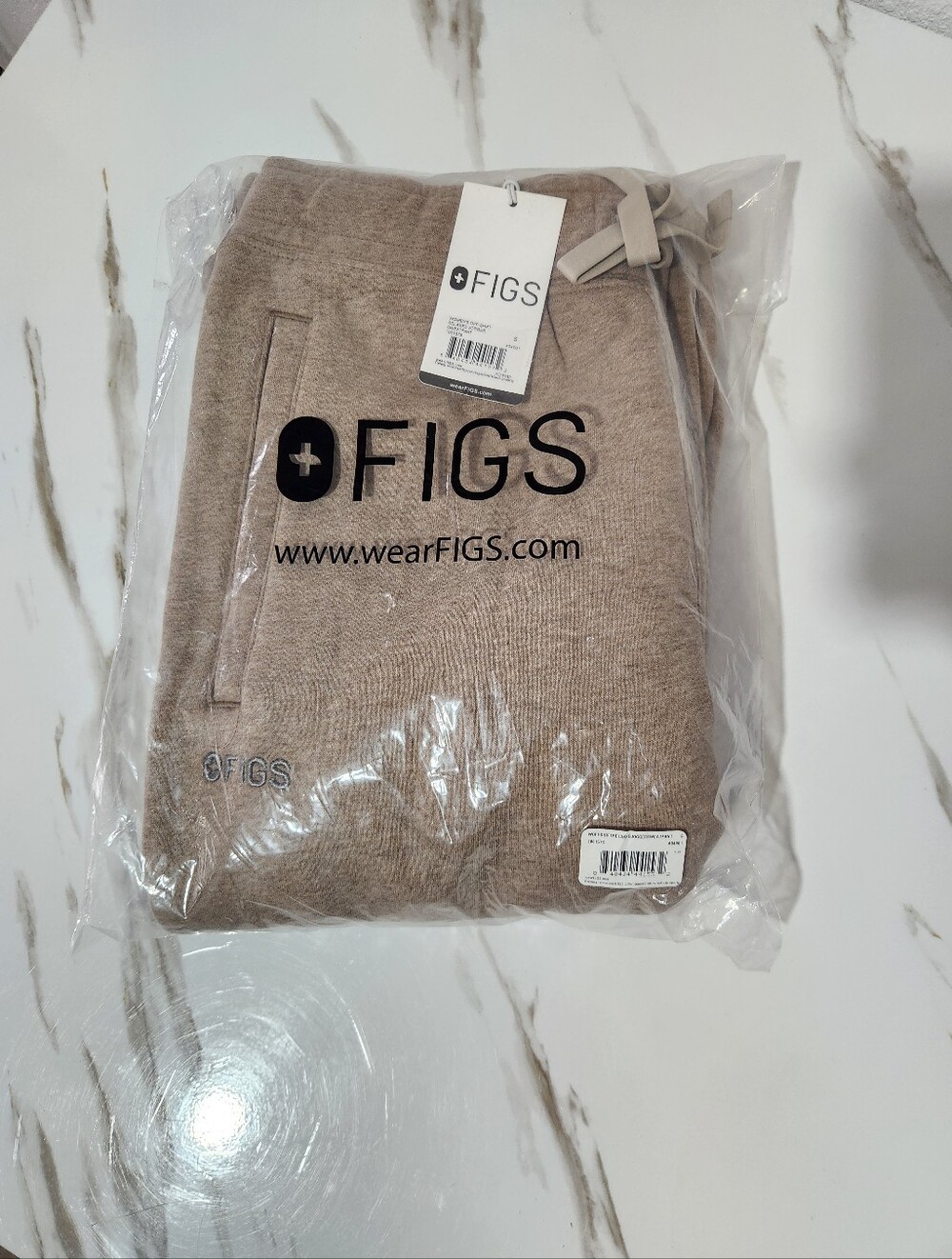 FIGS Taupe WOMEN'S OFF-SHIFT RELAXED JOGGER SWEATPANT S